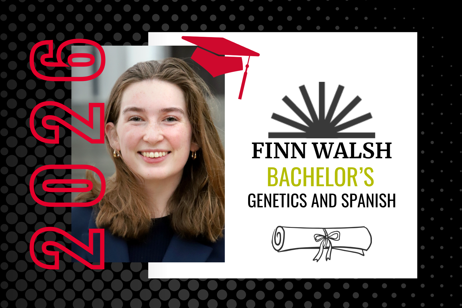 Finn Walsh in graphic frame