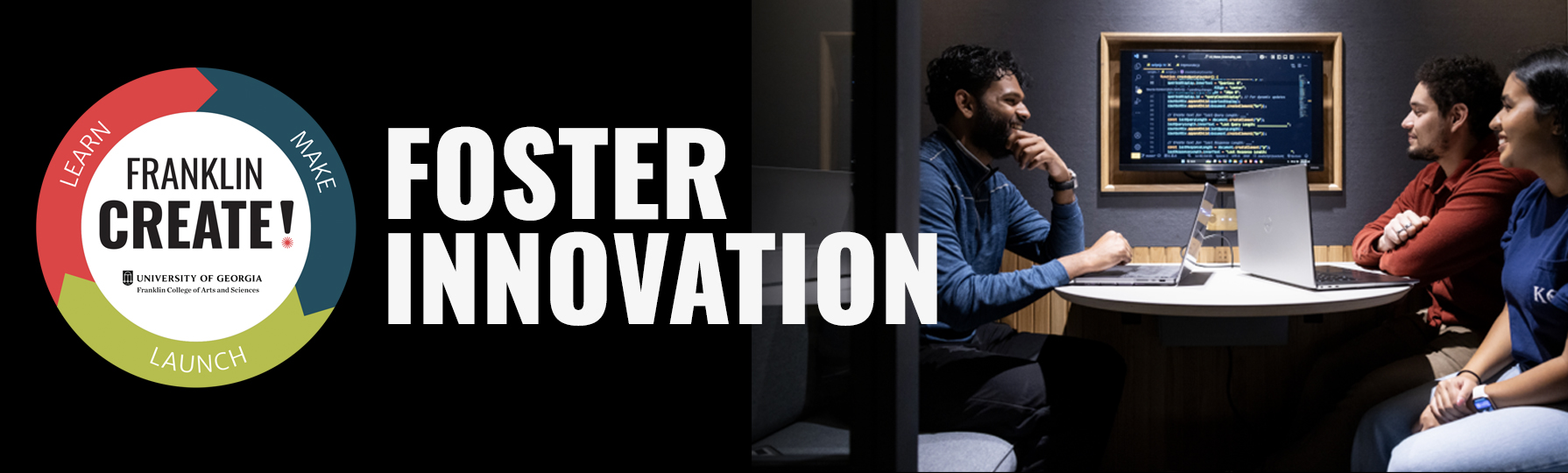 Franklin Create Logo ;  Foster Innovation