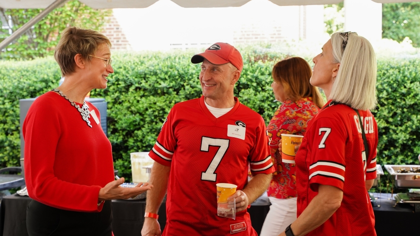 photo of three people