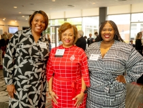 photo of three women