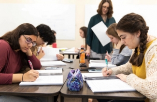 students in a classroom