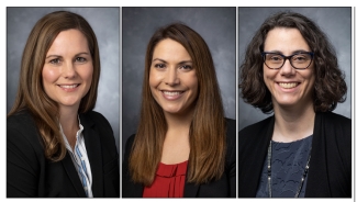 headshots of three women 