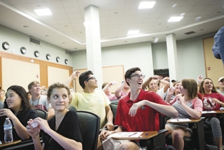 students in a classroom