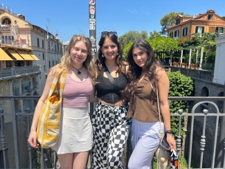 Zia (middle) and friends