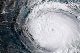 hurricane satellite image