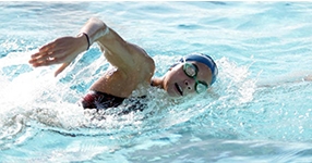 swimmer in water