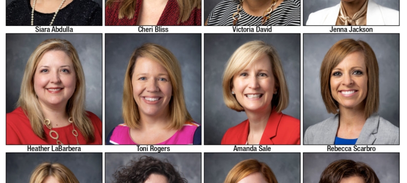 headshots of twelve women, with names beneath each
