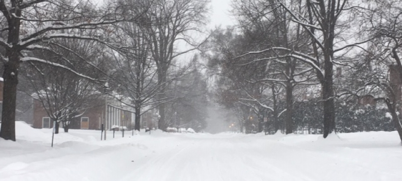photo of snowy road