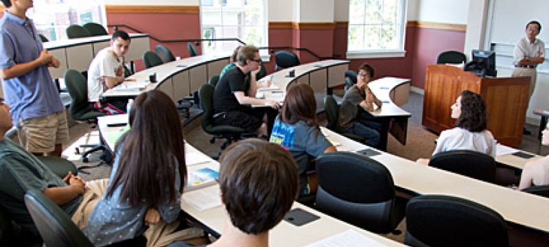 classroom with students