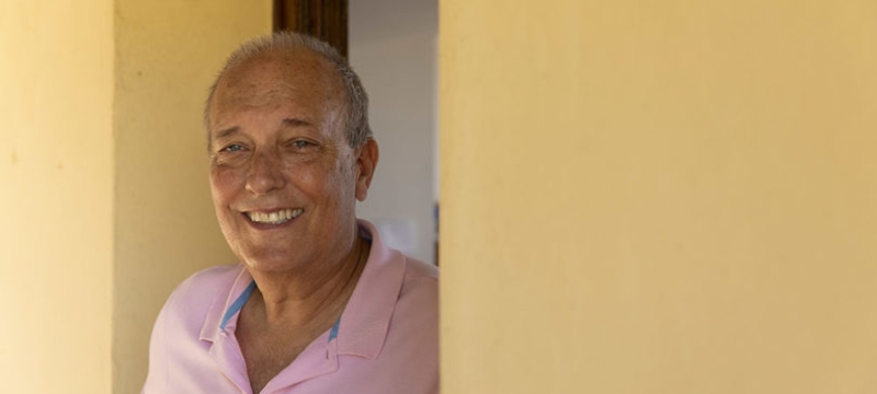 photo of man in doorway