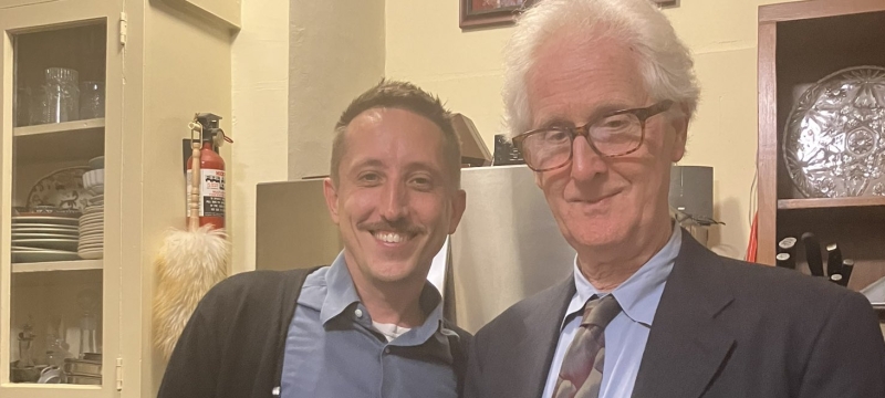 photo of two men in kitchen
