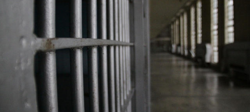 phot off prison bars and corridor