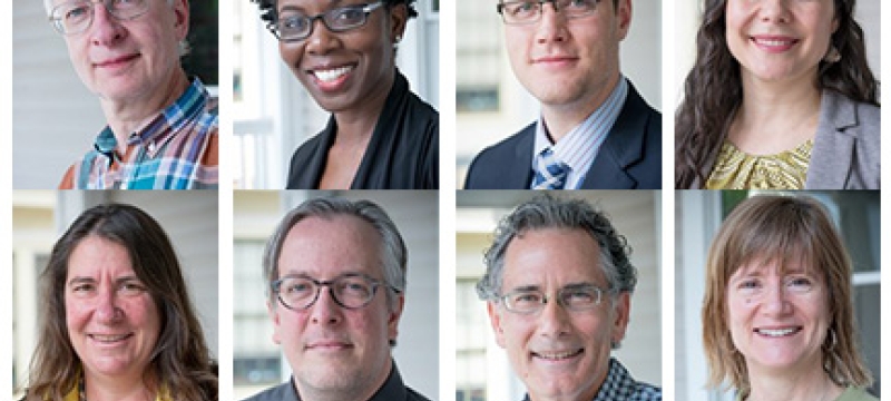 head shots of eight people