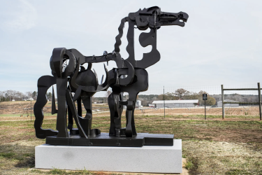 photo of horse sculpture