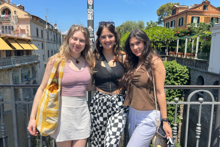 Zia (middle) and friends