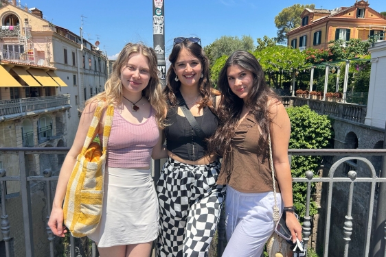 Zia (middle) and friends