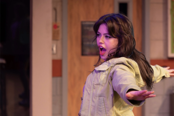 Girl performing at play