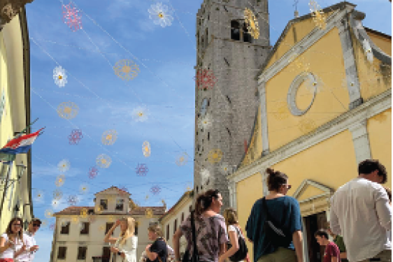 Pictured: students during Croatia study away