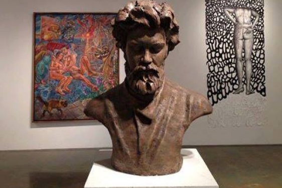 paintings and sculpture